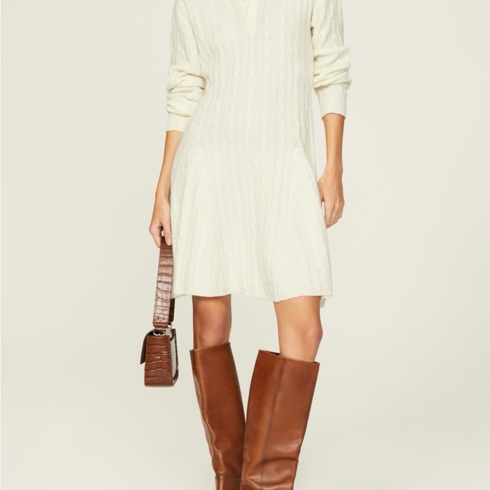 Polo by Ralph Lauren Cream Long Sleeve Dress